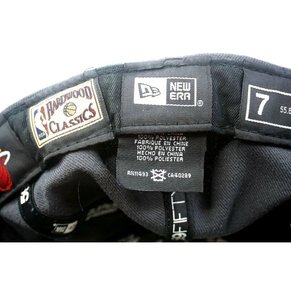 Official Miami Heat NBA HWC Hat Cap Size 7 59Fifty New Era Gray Embroidered - Picture 6 of 8